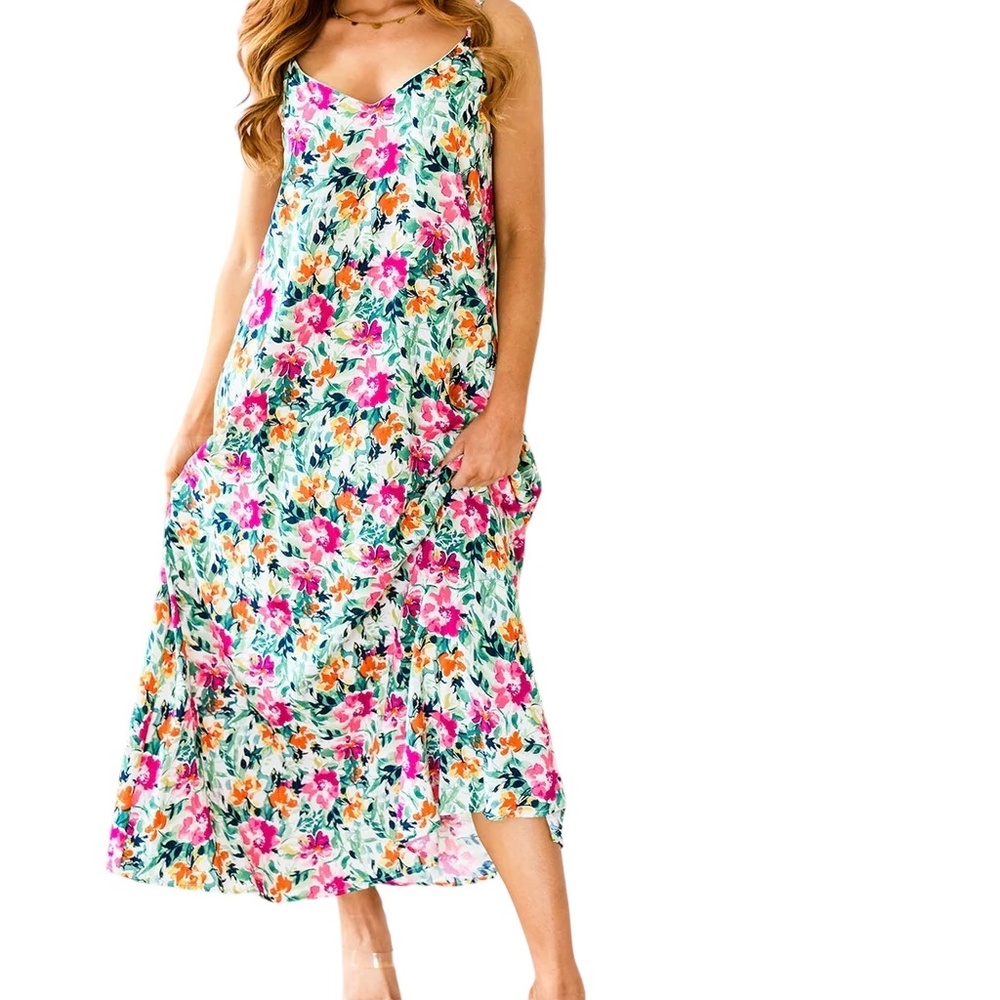 Savanna Jane Floral Maxi Dress Sz Large